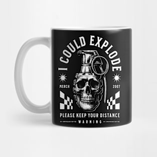 Grenade Skull | Explode | T Shirt Design Mug